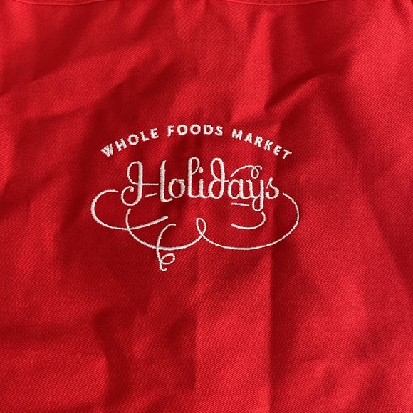 Rare WFM Holidays red special edition apron - Picture 5 of 17